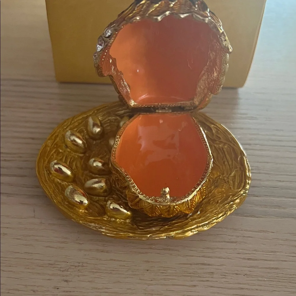 Jeweled Rooster Trinket Box